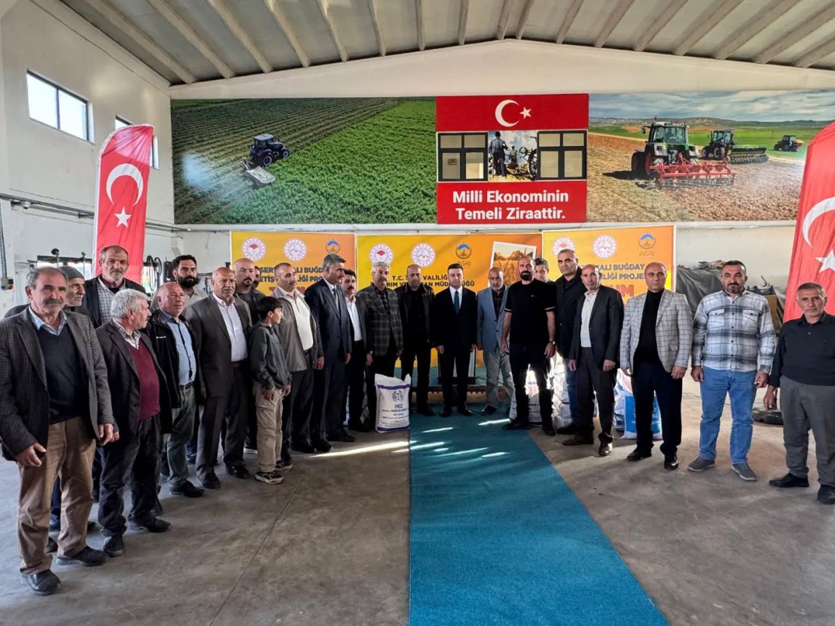 Ağrı’da 1.100 Çiftçiye 550 Ton Sertifikalı Buğday Tohumu Dağıtıldı